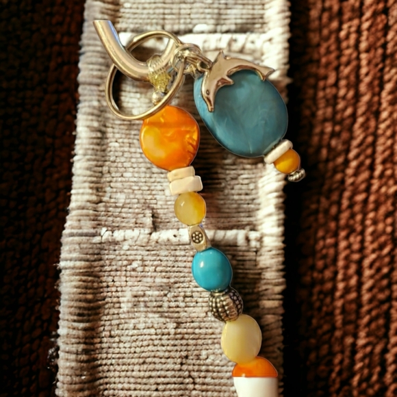 Jumping Dolphin Hand Crafted Keychain - Picture 2 of 7